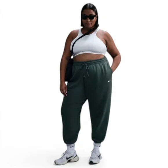 Nike Phoenix Fleece Oversized Sweatpants Womens Plus Size 1X Vintage Green NWT